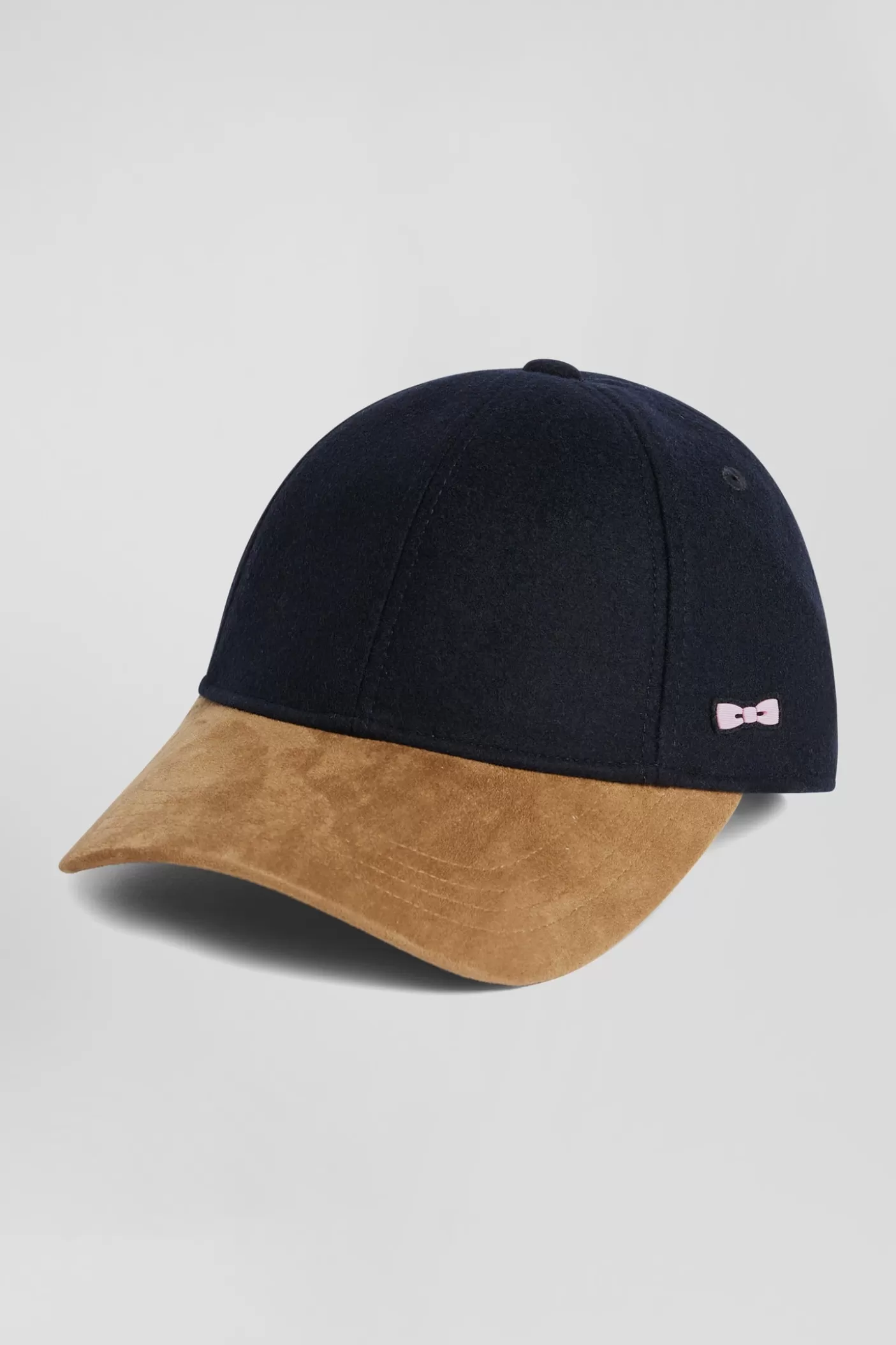 Cheap Casquette Bicolore En Laine Mélangée Marine Et Camel Enfant Vêtements
