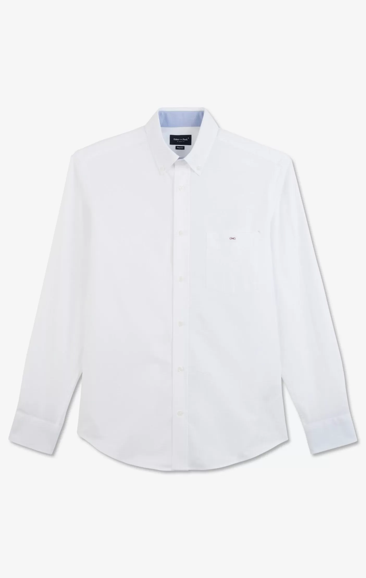 Online Chemise Blanche Unie En Coton Homme Chemises