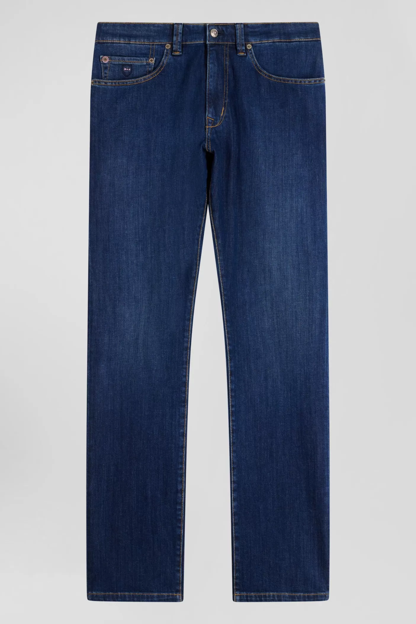 Best Jean En Coton Denim Stretch Brut Coupe Regular Délavage Stone Wash Homme Pantalons