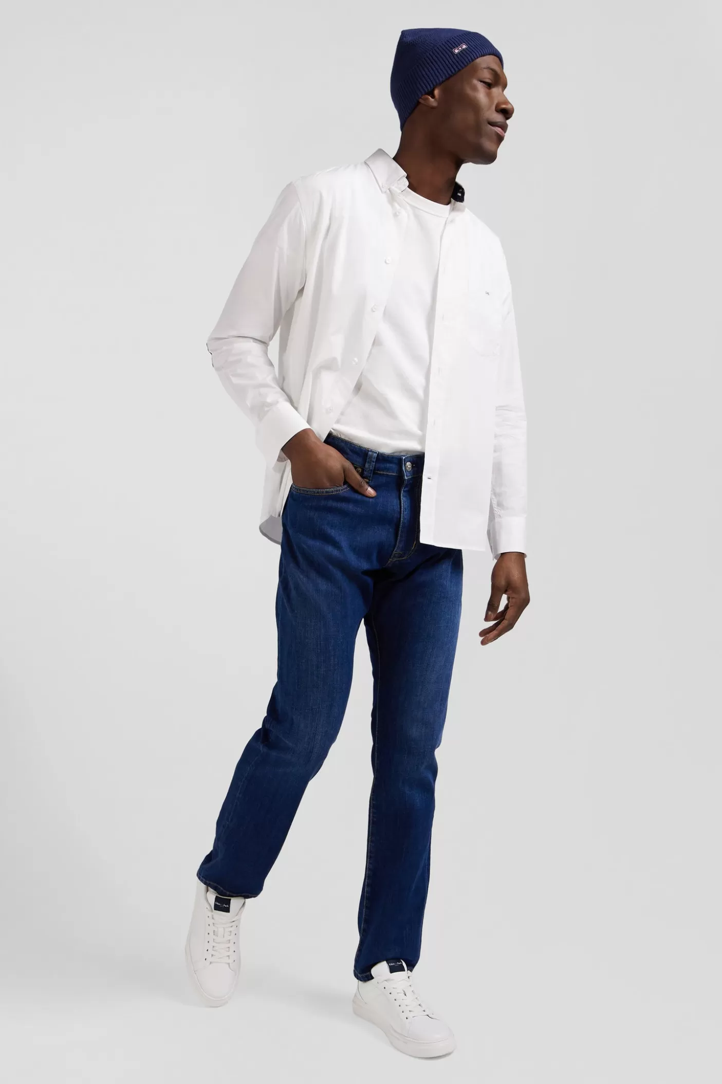 Best Jean En Coton Denim Stretch Brut Coupe Regular Délavage Stone Wash Homme Pantalons