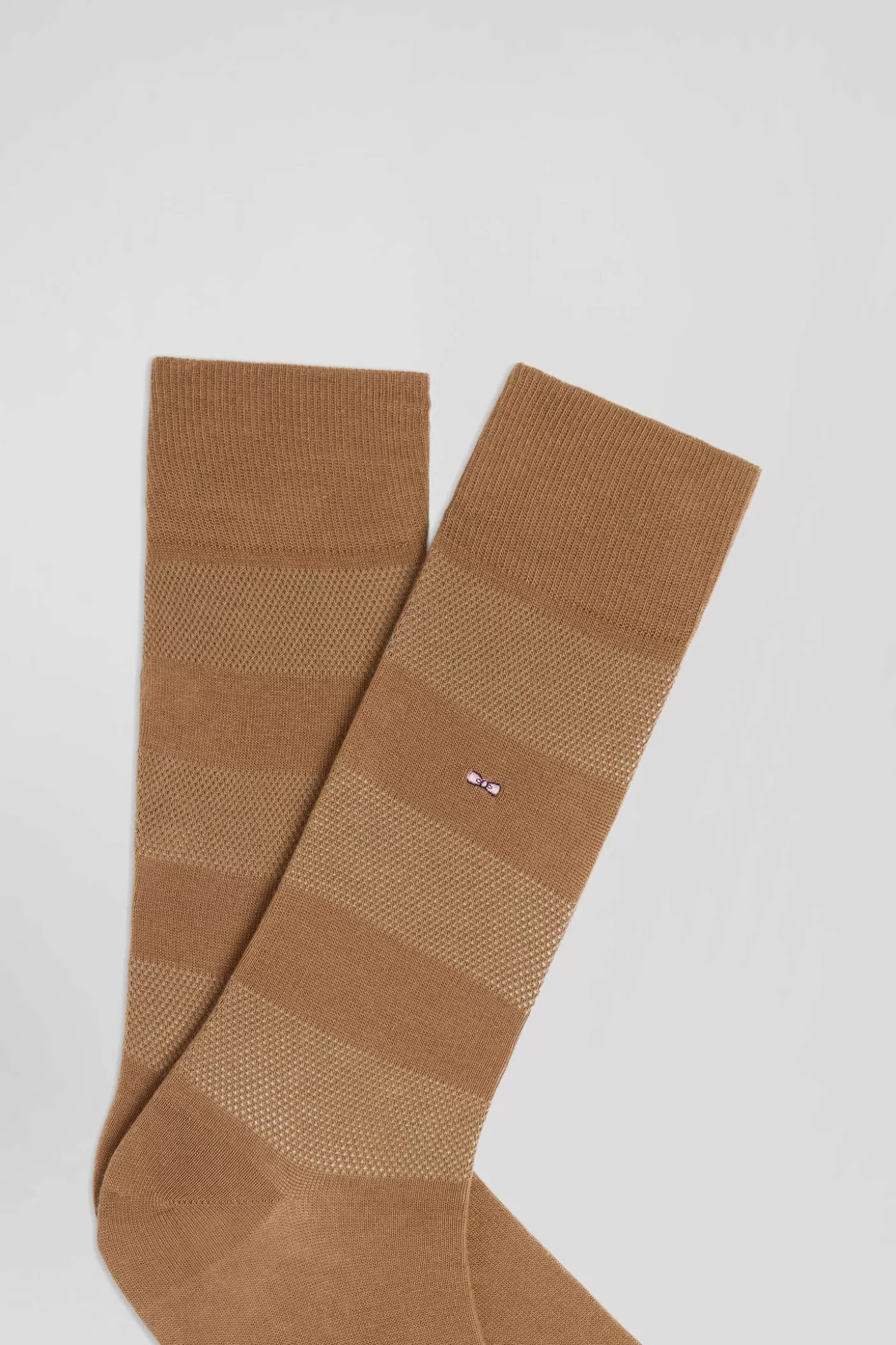 Best Paire De Chaussettes Marron à Jeux De Maille En Coton Stretch Femme/Homme Accessoires | Chaussettes