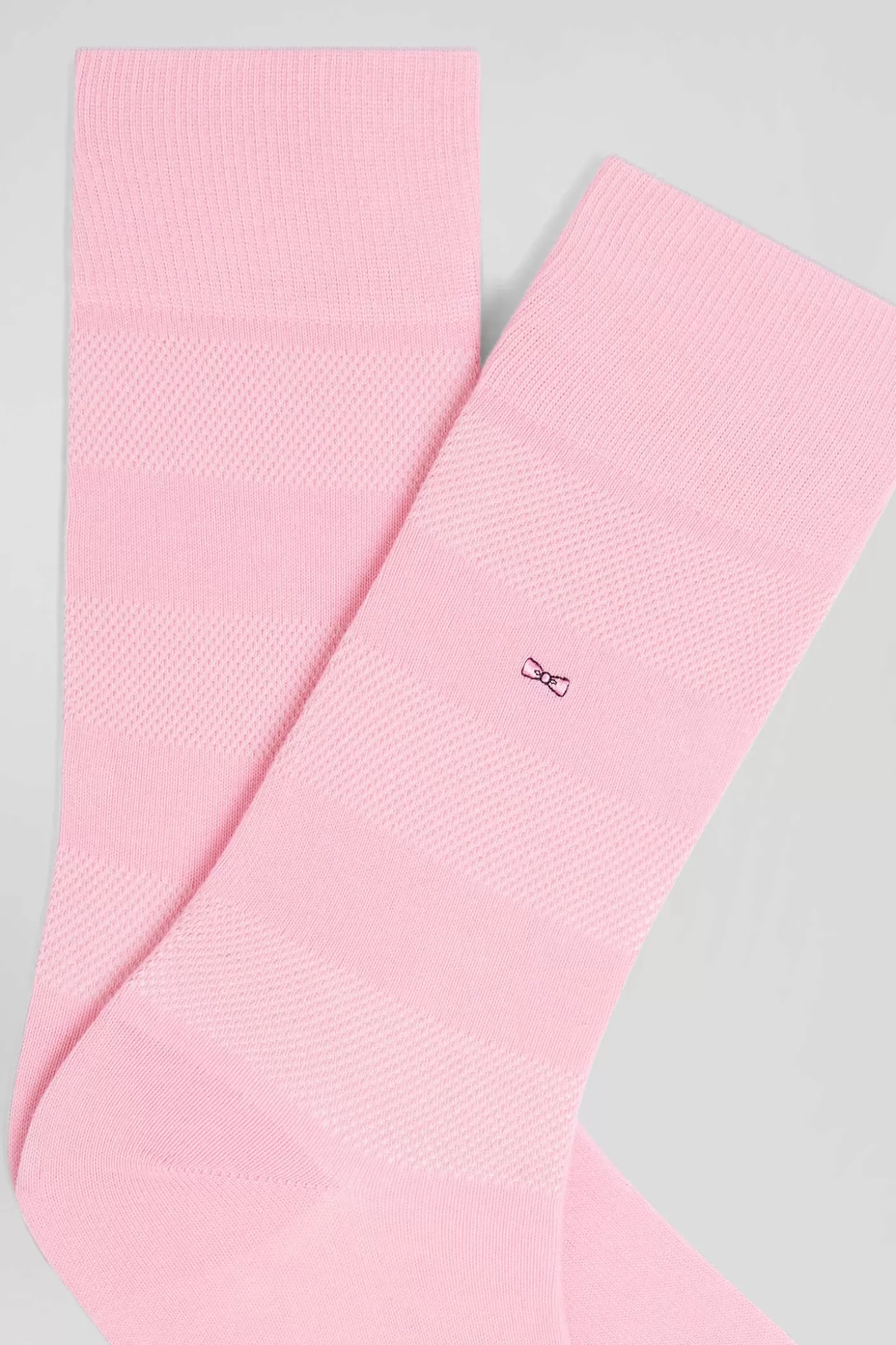 New Paire De Chaussettes Roses à Jeux De Maille En Coton Stretch Femme/Homme Accessoires | Chaussettes