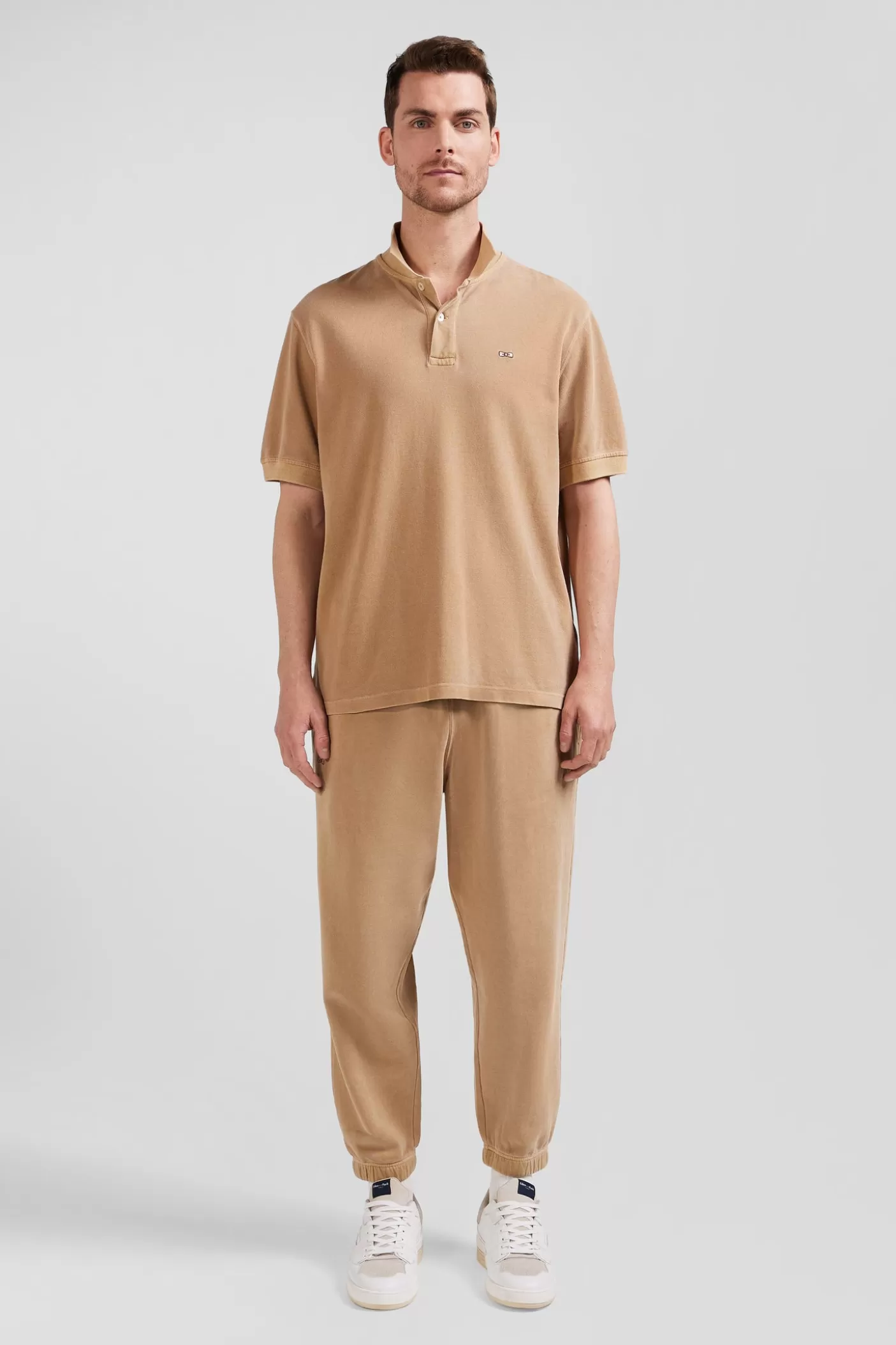 Best Sale Polo Manches Courtes Unisexe En Piqué Coton Camel Surteint Coupe Oversized Femme/Homme Polos | Polos