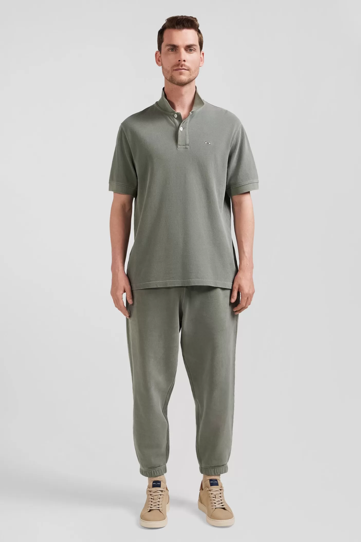 Flash Sale Polo Manches Courtes Unisexe En Piqué Coton Kaki Surteint Coupe Oversized Femme/Homme Polos | Polos