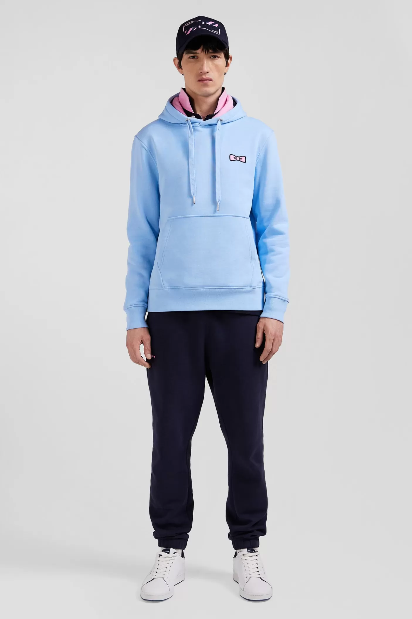 Best Sale Sweatshirt à Capuche En Molleton Ciel Broderie Coupe Regular Homme Sweats
