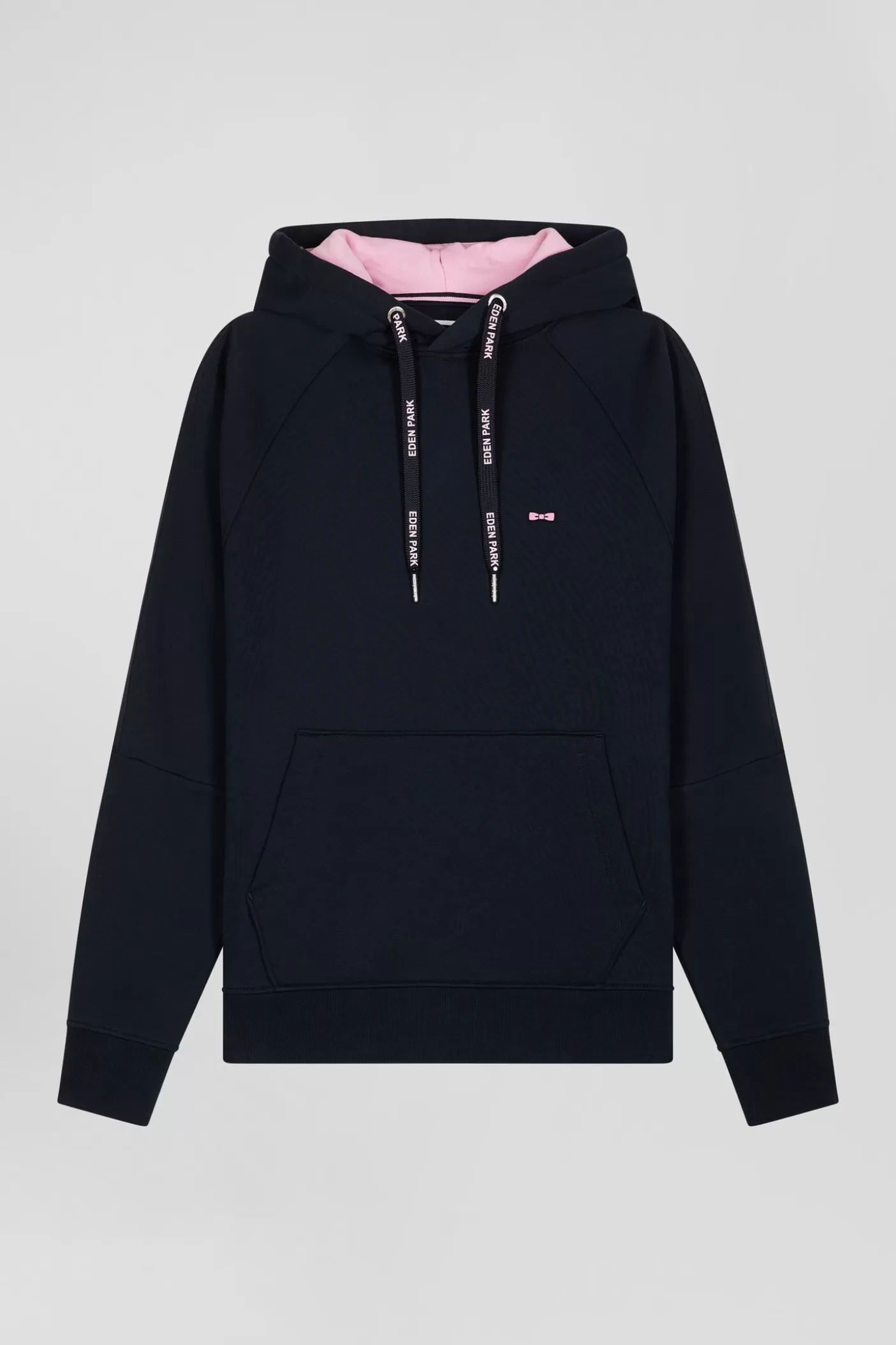 Sale Sweatshirt à Capuche En Molleton Marine Cordons De Serrage Siglés Coupe Relaxed Homme Sweats