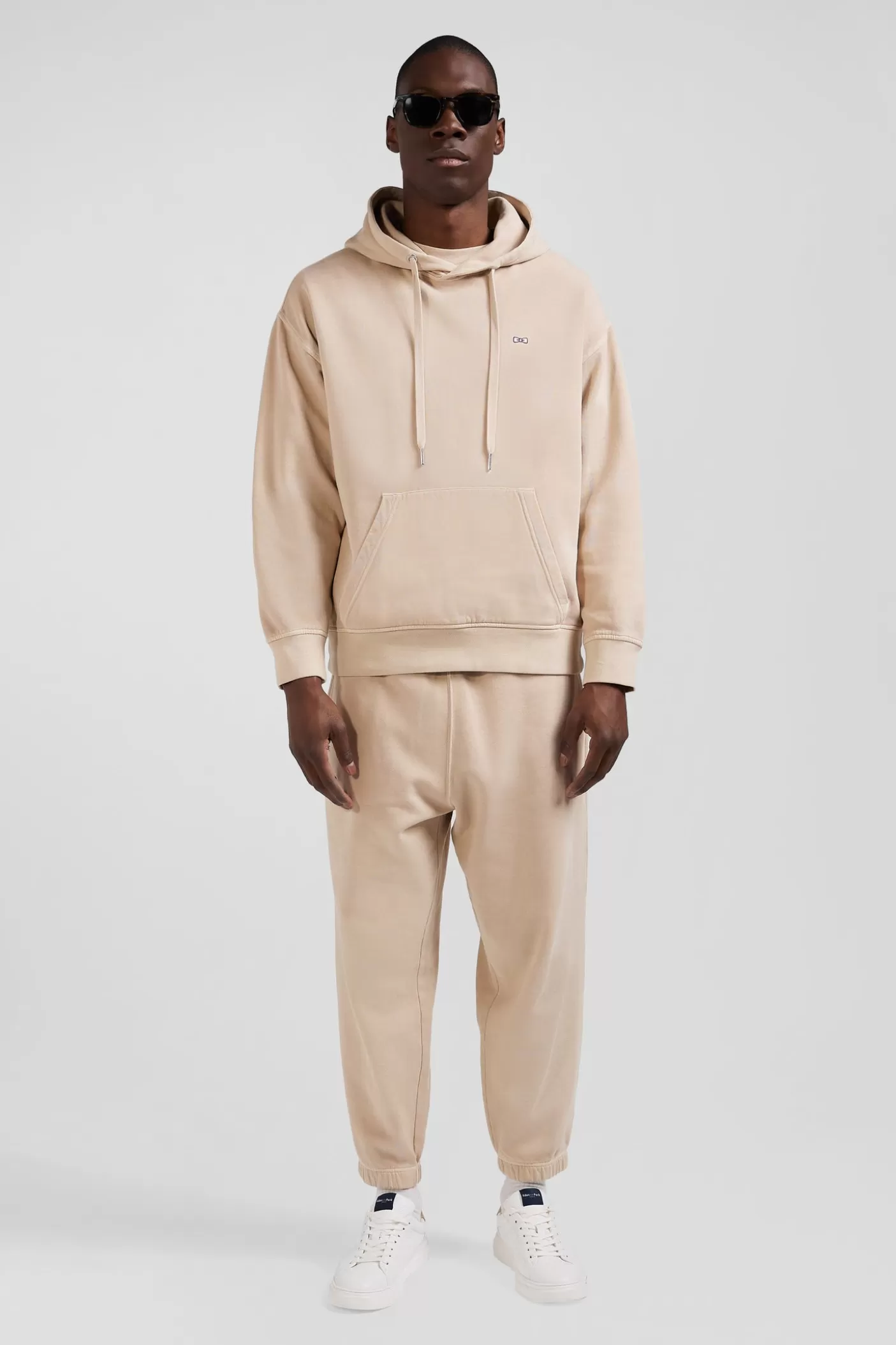 Fashion Sweatshirt à Capuche Unisexe En Molleton Coton Beige Surteint Coupe Oversized Femme/Homme Sweats | Sweats