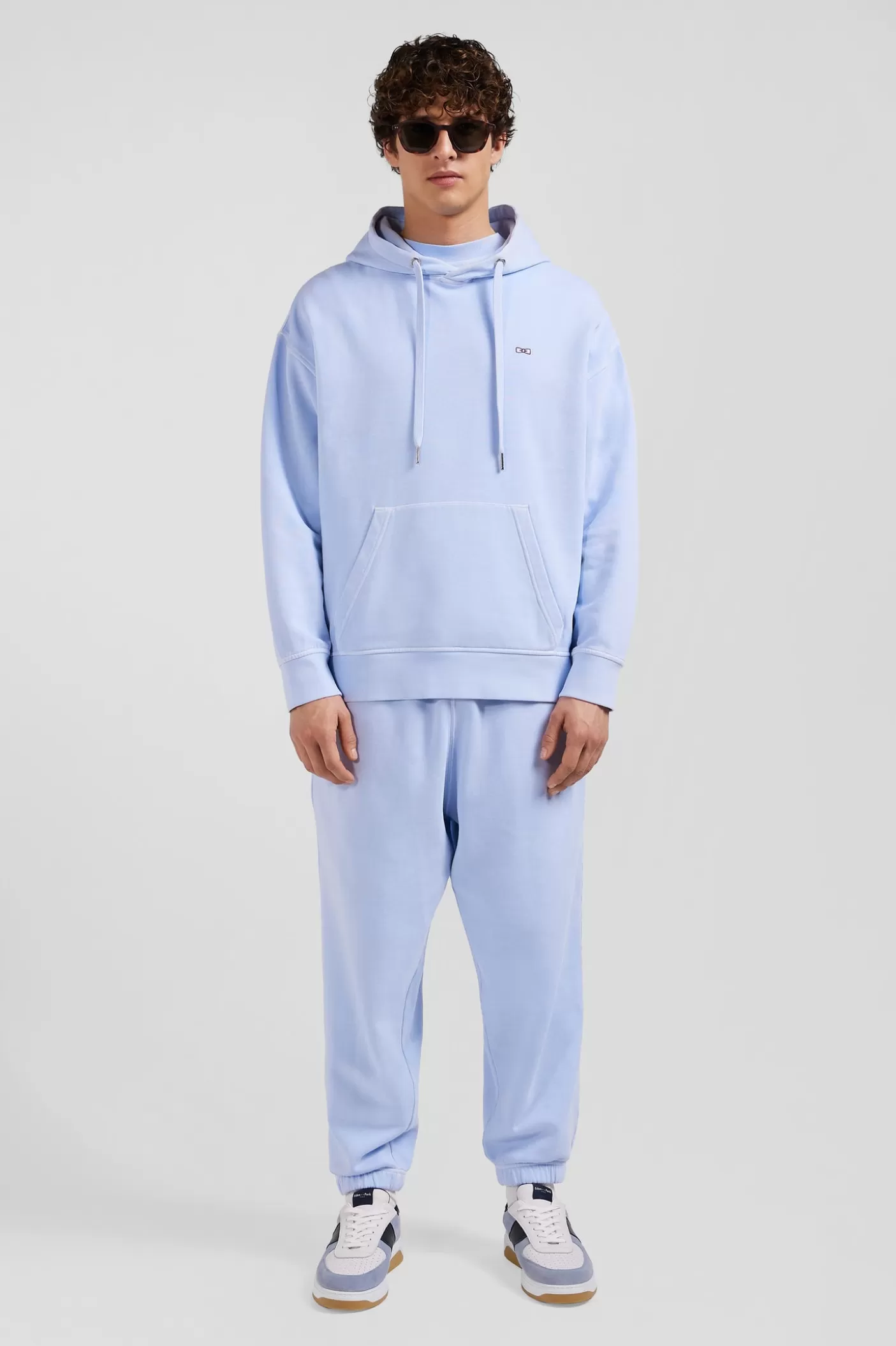 Online Sweatshirt à Capuche Unisexe En Molleton Coton Ciel Surteint Coupe Oversized Femme/Homme Sweats | Sweats
