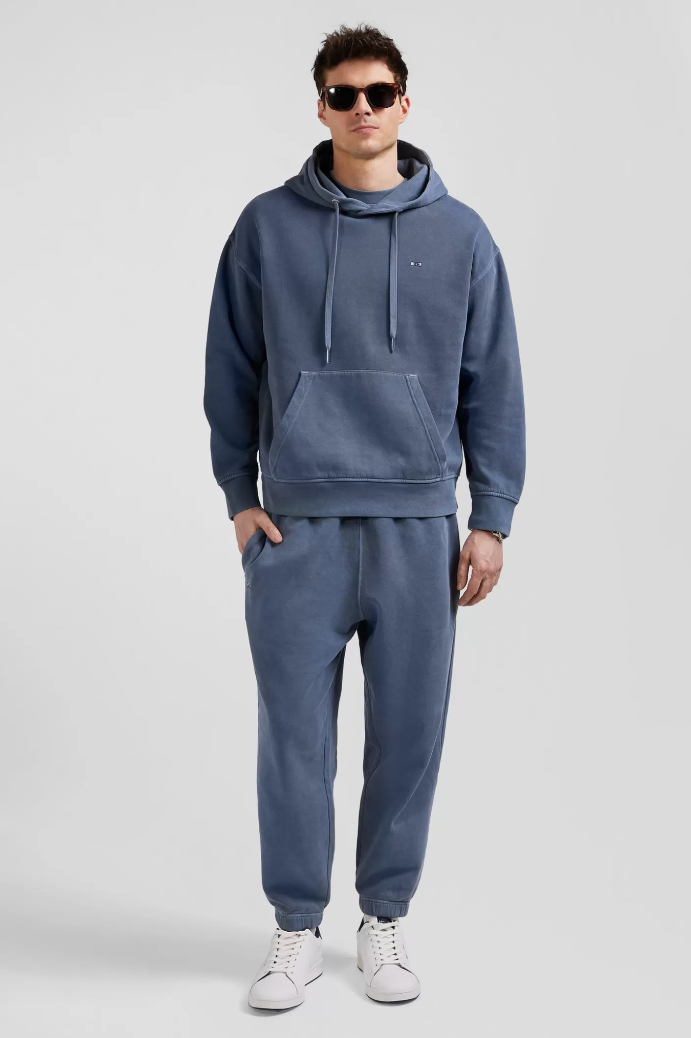 Cheap Sweatshirt à Capuche Unisexe En Molleton Coton Gris Surteint Coupe Oversized Femme/Homme Sweats | Sweats