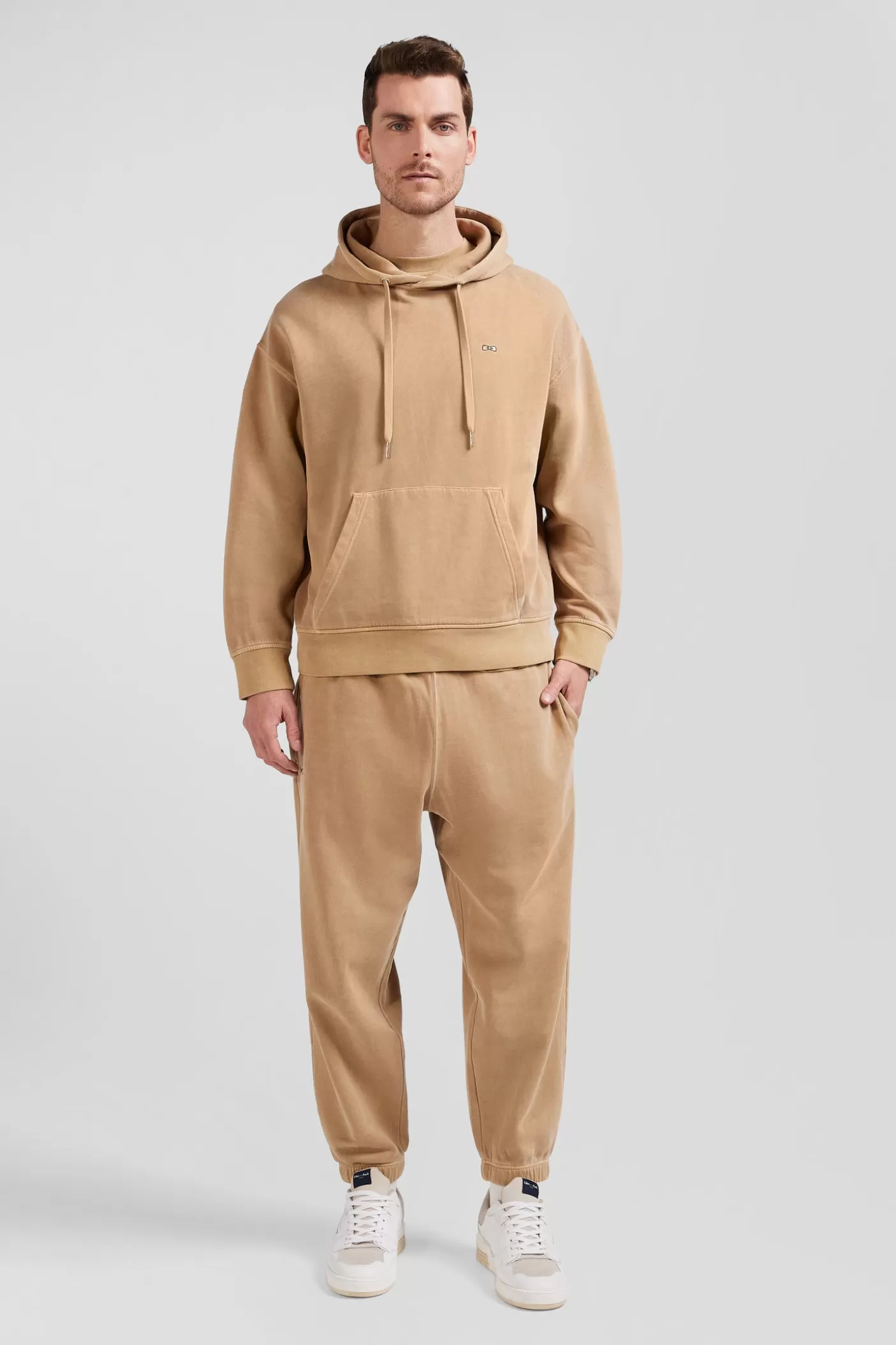 Flash Sale Sweatshirt à Capuche Unisexe En Molleton Coton Marron Surteint Coupe Oversized Femme/Homme Sweats | Sweats