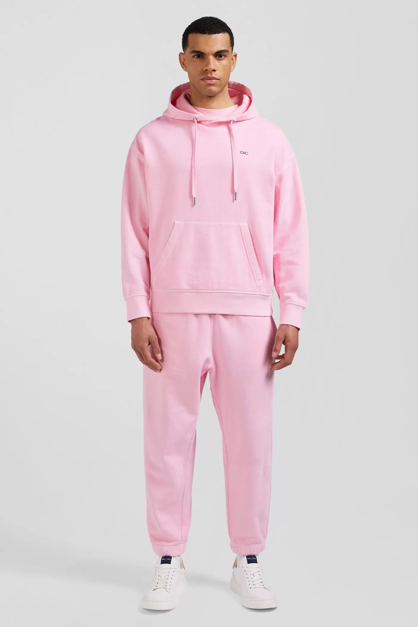 Sale Sweatshirt à Capuche Unisexe En Molleton Coton Rose Surteint Coupe Oversized Femme/Homme Sweats | Sweats