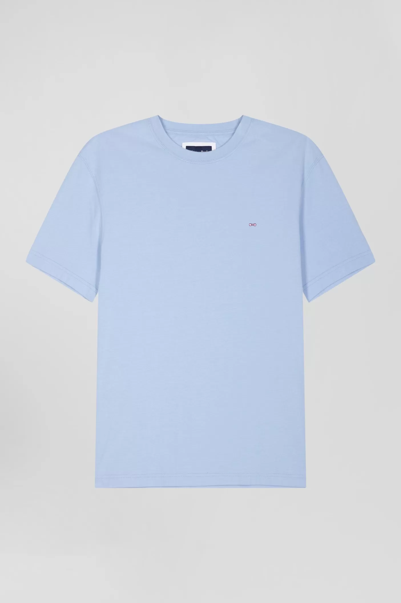 Best Sale T-shirt Manches Courtes En Coton Ciel Patch Dos Coupe Regular Homme T-Shirts
